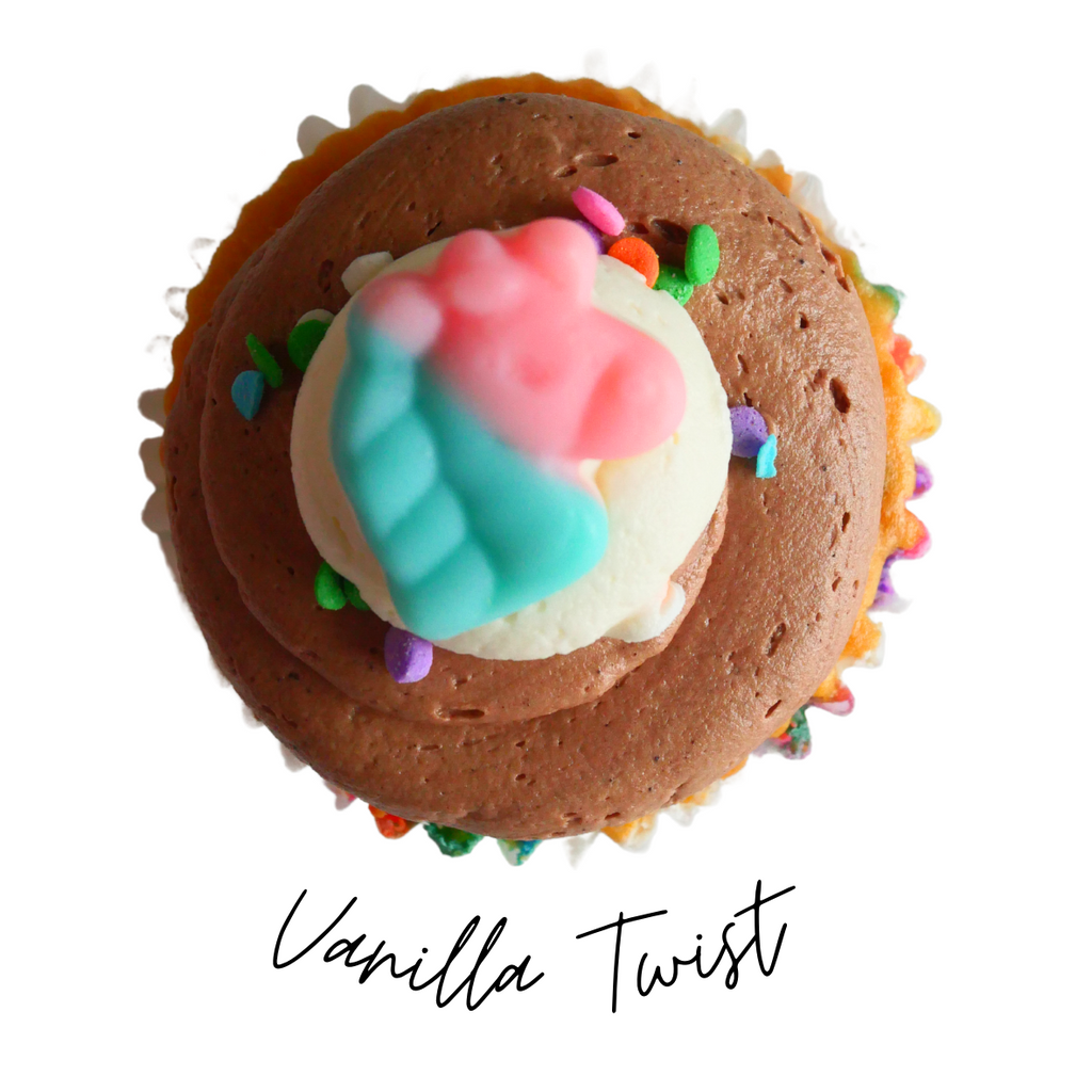 vanilla twist cupcake