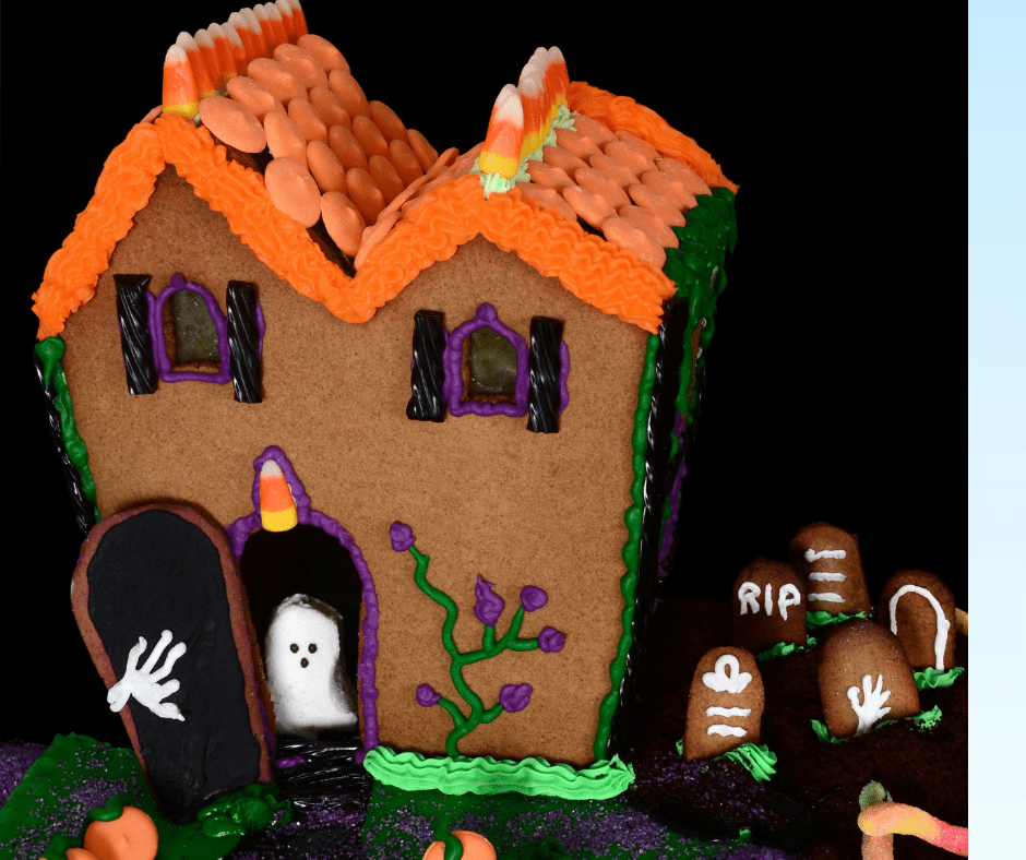 Sweetology Haunted House Kit Nailed It! Style Team Building Cookie or Gingerbread House Decorating Event