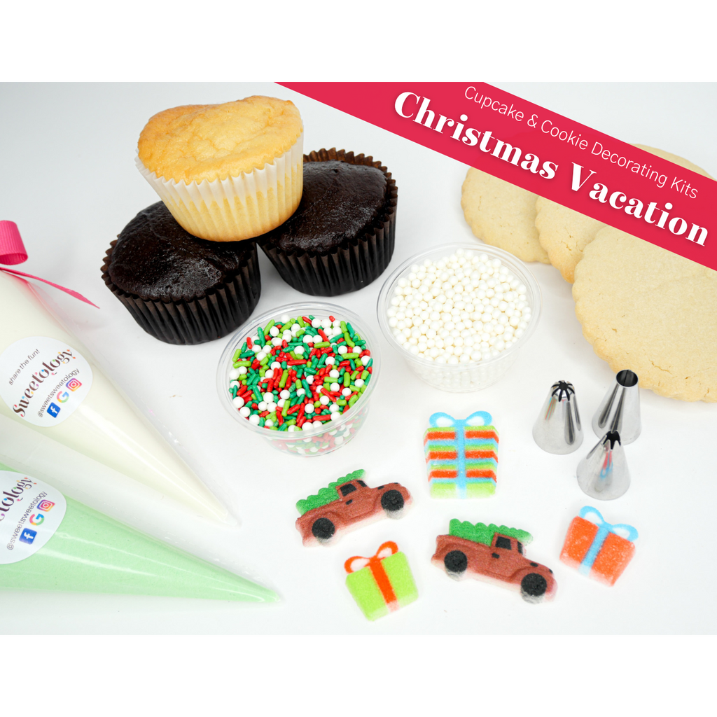 Christmas vacation cupcake and cookie decorating kit