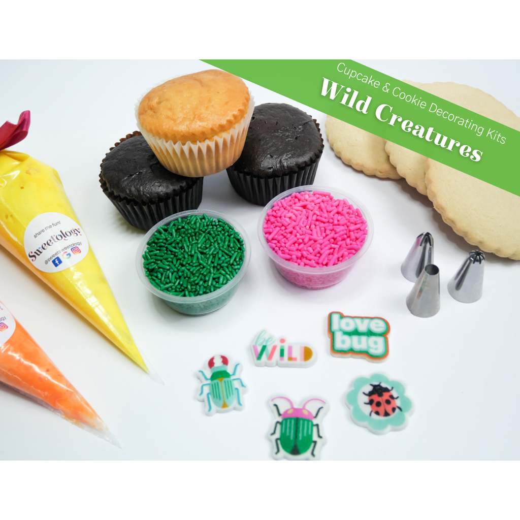 wild creatures cookie and cupcake decorating kit