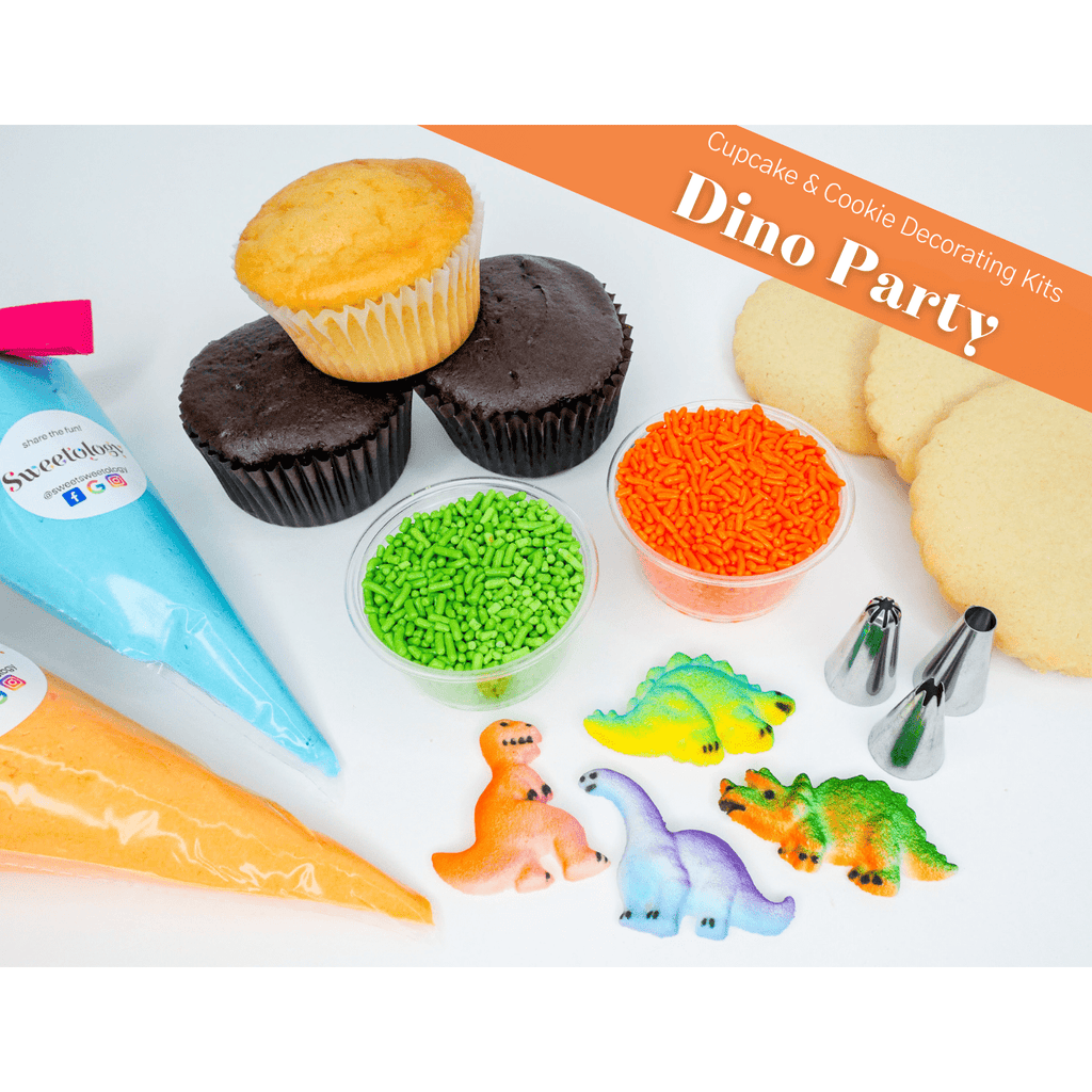 dinosaur cupcake and cookie decorating kit